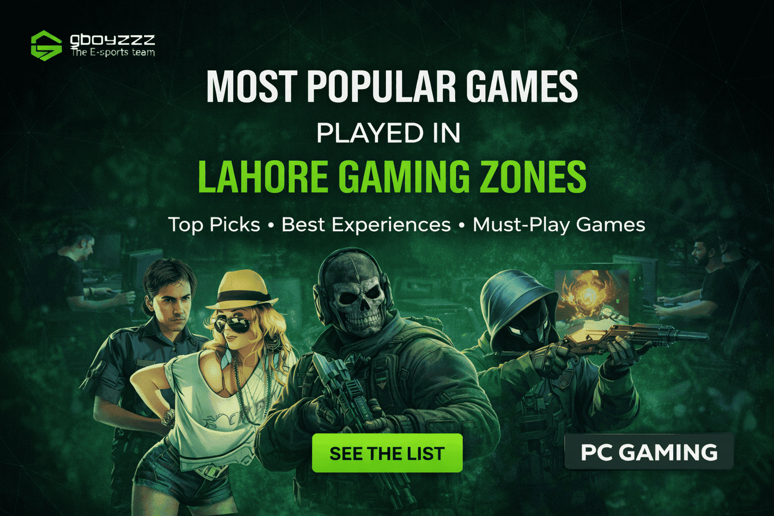 Most Popular Games Played in Lahore Gaming Zones